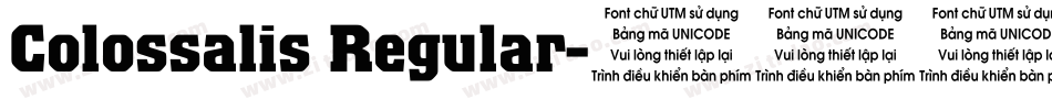 Colossalis Regular字体转换